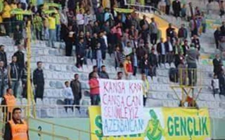 Türkiyə çümpionatında pankart açıb, əsgərlərimizə dəstək oldular