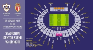 “Qarabağ” – “Monako” oyununun biletləri bu gündən satış çıxır