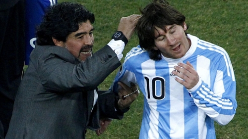 Maradona Messini təhqir etdi