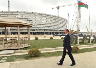 Ölkə prezidenti Bakı Olimpiya stadionunda