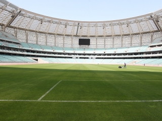 Olimpiya stadionu İtaliya yığması ilə oyuna hazırlanır
